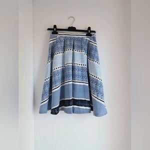 Blue Striped Women's Skirt